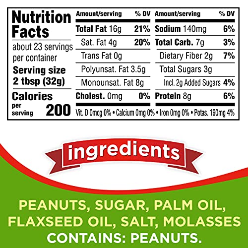 Smart Balance Omega Natural Peanut Butter, Creamy, 16 Ounce - Thumbnail 7