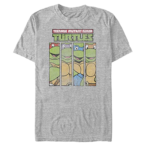 T-shirt Nickelodeon visages de tortues grandes tailles coton stretch col rond