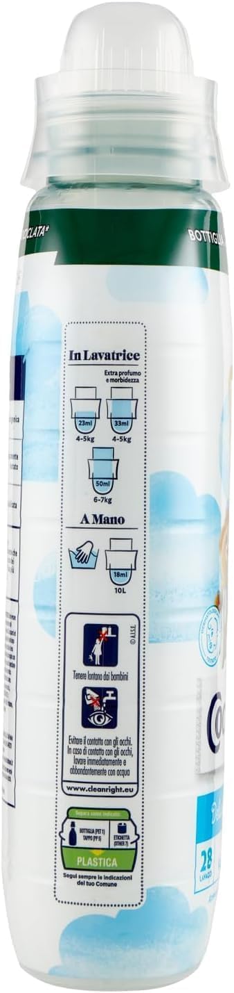 10 x Coccolino Ammorbidente Concentrato Delicato e Soffice 645 ml 28 Lavaggi + Portachiavi Italy Shop Service in omaggio