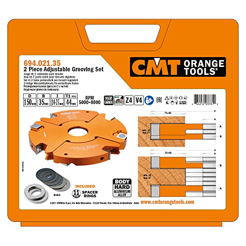 CMT 694.021.35 - Juego de 2 cabezales para ranunar hw d=150x14-28x35