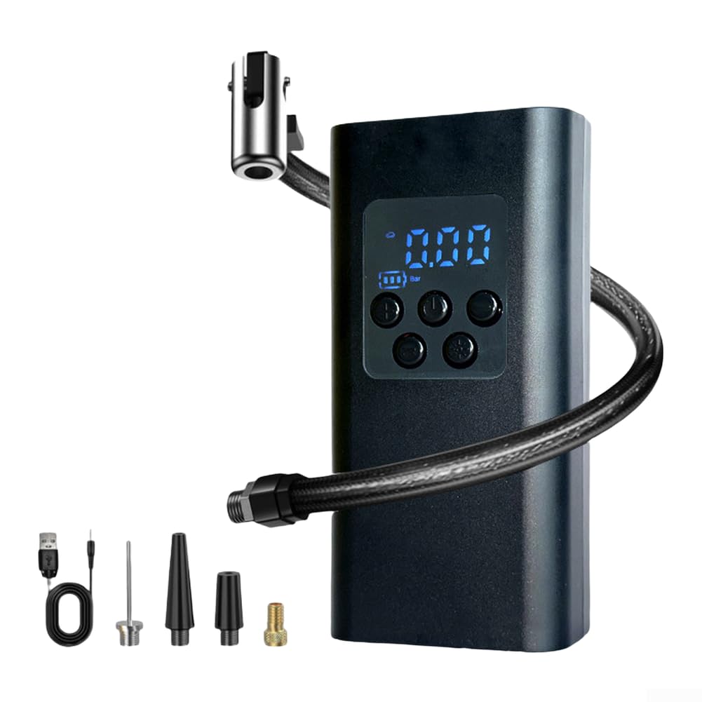 Pompa Auto 45L/min Pressione Preimpostata Pompa Auto 45L/min | Arresto pressione, flusso 45L/min, per sicuro per preciso, ideale gomme auto