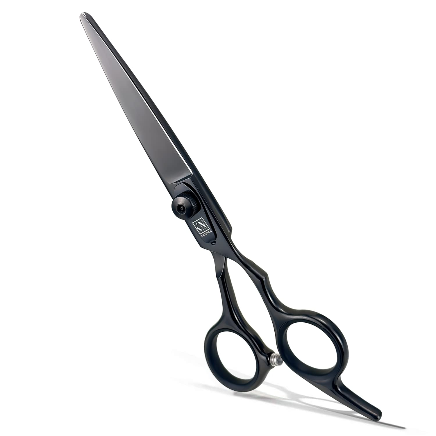 Hair Scissors Professional - 6.5 Inch Razor Edge Barber Scissors for Precision Cutting and Effortless Styling - Fine Adjustment Tension Screw - Salon and Home Use for Women, Men, and Kids (Black)