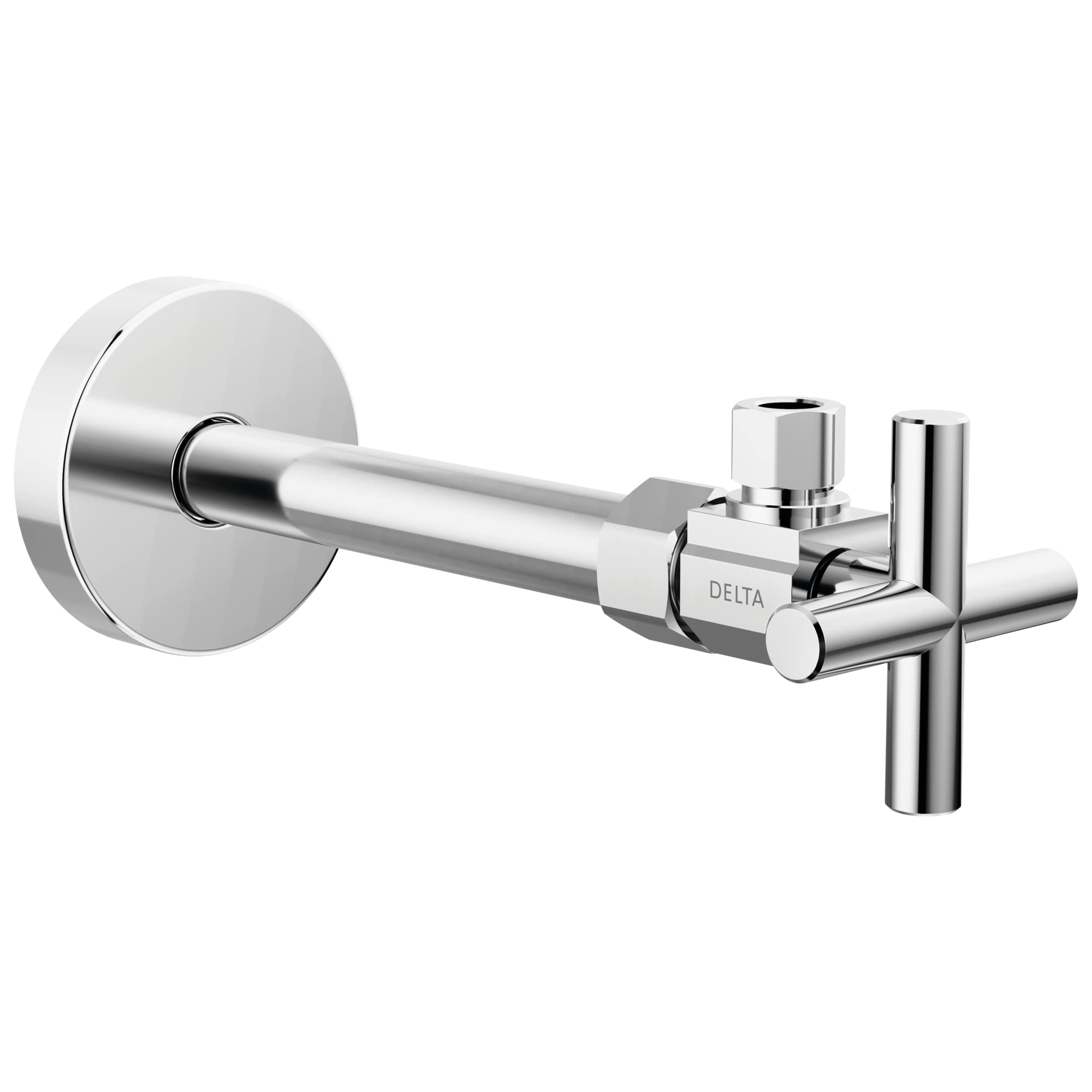 Vanne d'arrêt coudée Delta Faucet chrome DT02201 pour installation sanitaire