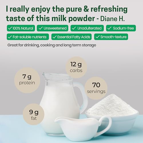 Image of Z Natural Foods Premium Whole Milk Powder - Pasteurized Dry Milk, 5 lb | Pasteurized Whole Milk, Single Ingredient, Non-GMO, Gluten-Free, Kosher-Certified, For Baking, Cooking & Drinks