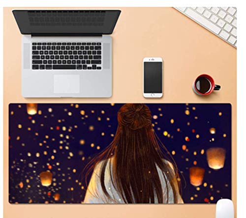 Preisvergleich Produktbild Großes Gaming-Mauspad, Strapazierfähiges Gummi, Exquisite Laternen Und Comicfiguren, Tragbares Office-Gaming-Laptop-Mauspad