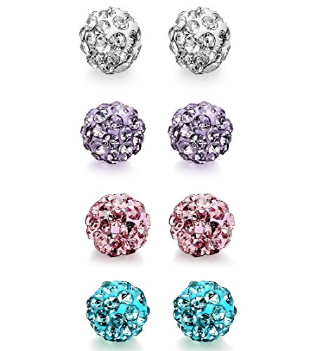 ORAZIO 6-8 Pcs 14G 316L Stainless Steel CZ Nipple Piercing Barbell Belly Button Ring for Women4