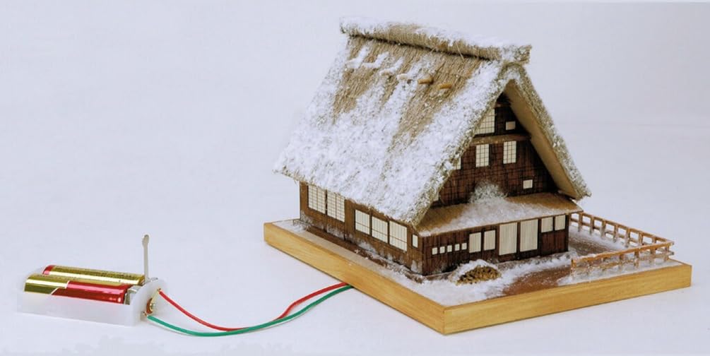 ウッディジョー  灯1 雪の合掌造り 木製模型 g6bh9ry あかりシリーズNo.1 雪の合掌造り – ウッディジョー