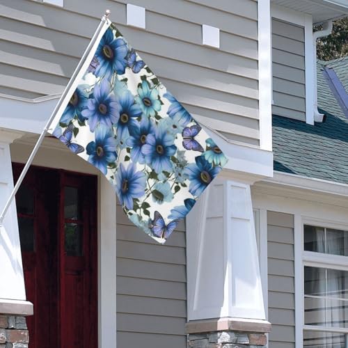 Drapeau extérieur toutes saisons 1,2 x 1,8 m grand drapeau de bienvenue de maison résistant