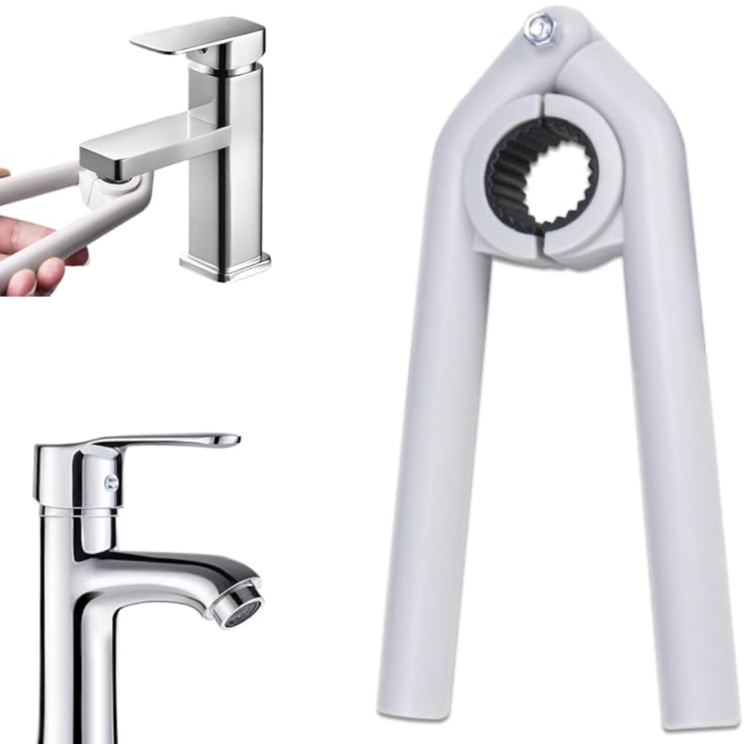 Prostuff.in® Anti-Slip Tap Removal Aerator Wrench Faucet Replacement Bathroom Plumbing Repair Strong Bite, Easy to Use & Prevents Damage, Home Repairs and Professional Use White, 1 Pcs (B0DB1RKFDC) Amazon Price History, Amazon Price Tracker