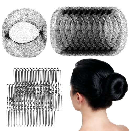 50PCS Hair Nets for Women, Food Service Workers & Flight