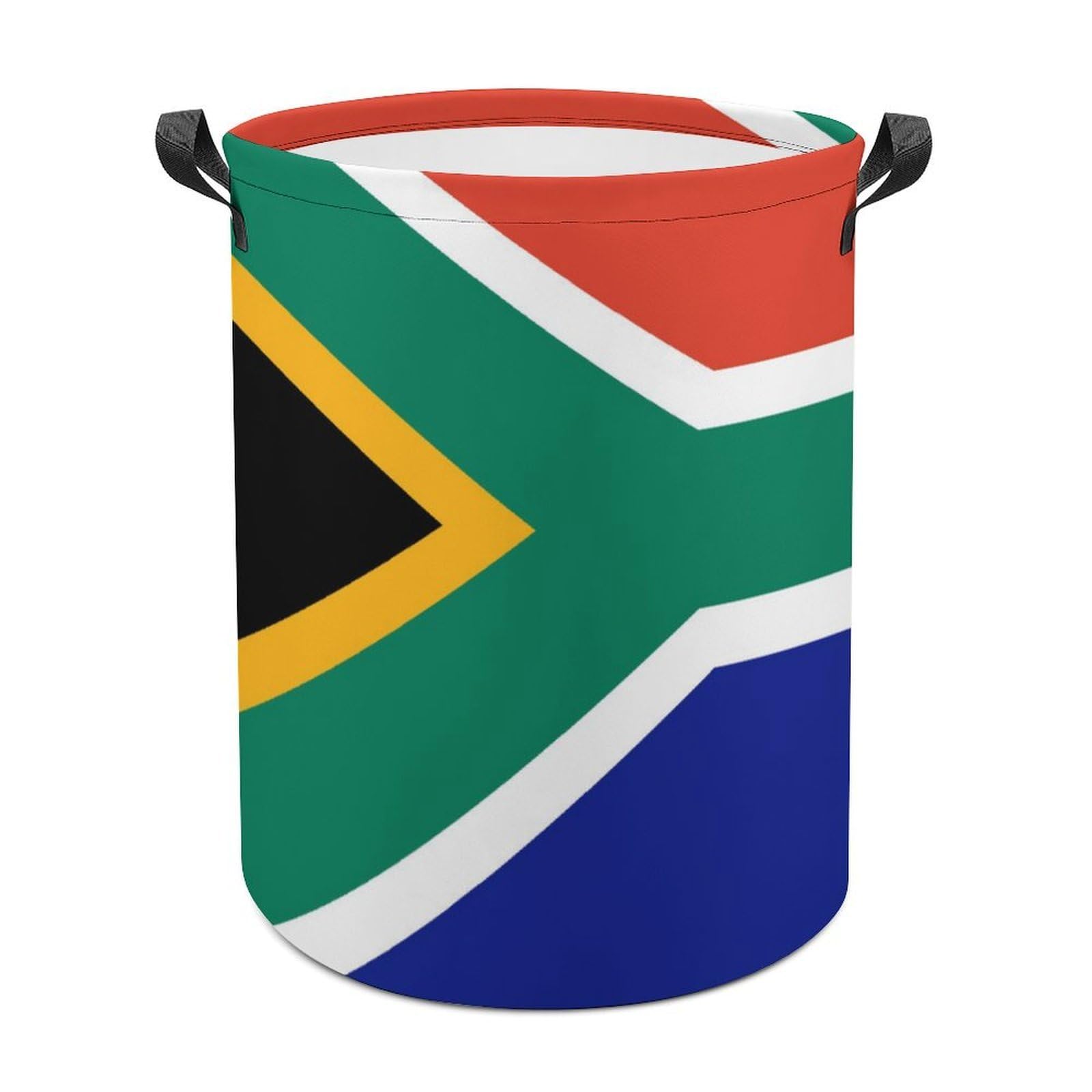 MHYRAC Laundry Hamper, South Africa Flag Laundry Basket, Washing Basket with Handle