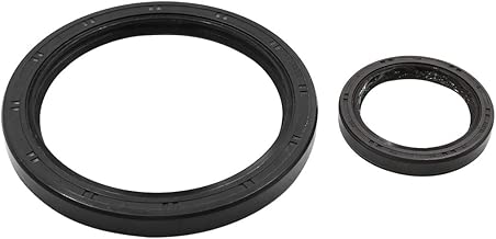 X AUTOHAUX Oil Pump Front Rear Crankshaft Seal Set for Honda 91212-PR3-003 91214-PLE-003 - coolthings.us