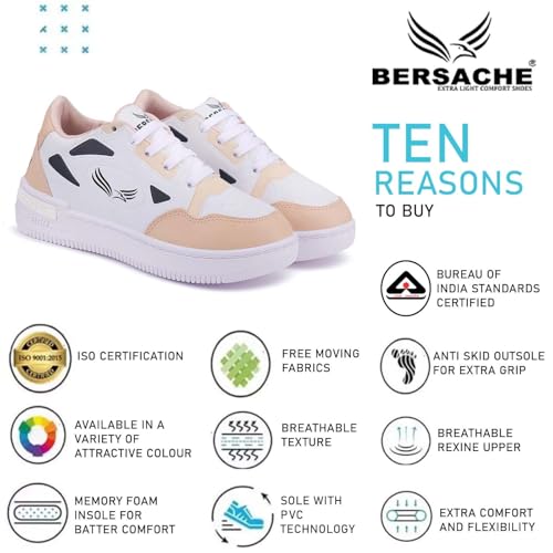 Image of BERSACHE Casual Sneaker| Soft Cushioned Insole, Casuals for Women