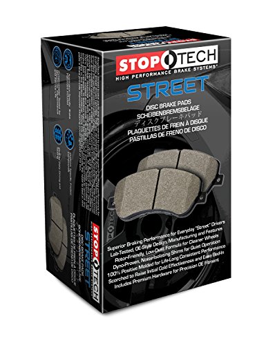 StopTech 308.05250 Street Brake Pads; Front with Shims and Hardware #1