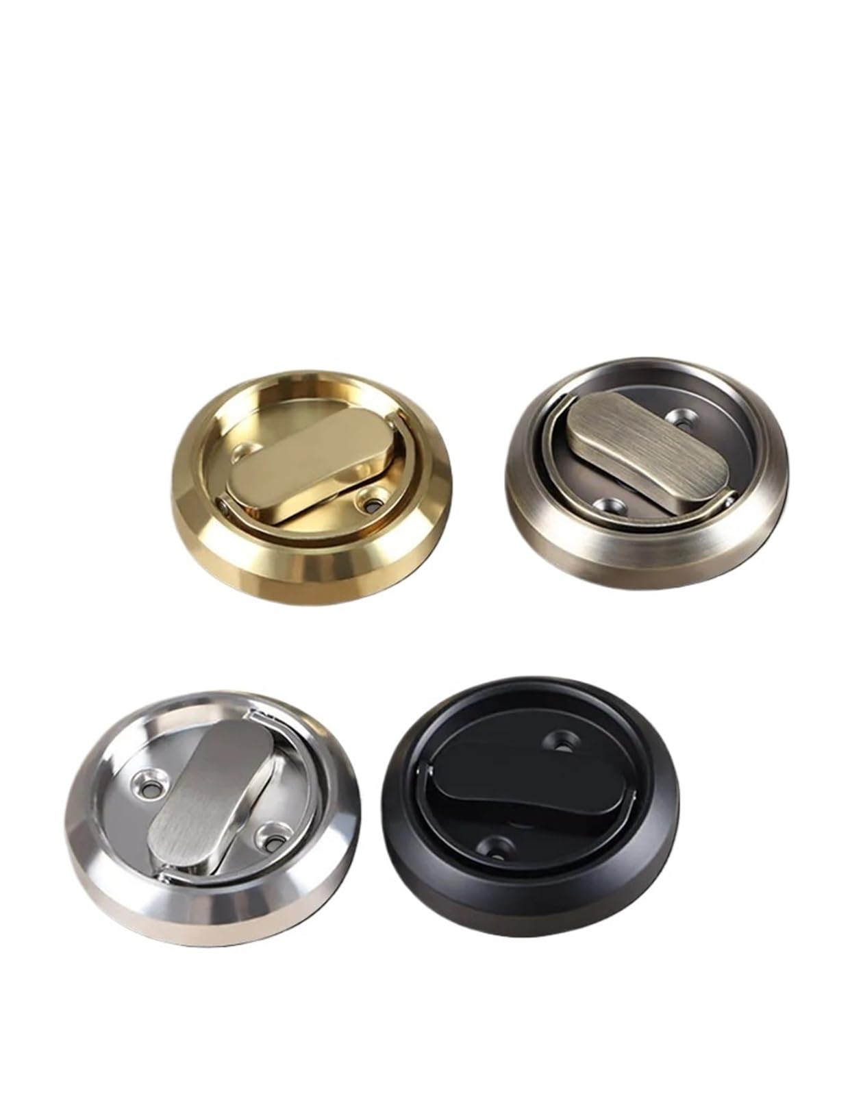 Anneau de traction invisible 60mm bouton poussoir double face sans poignée