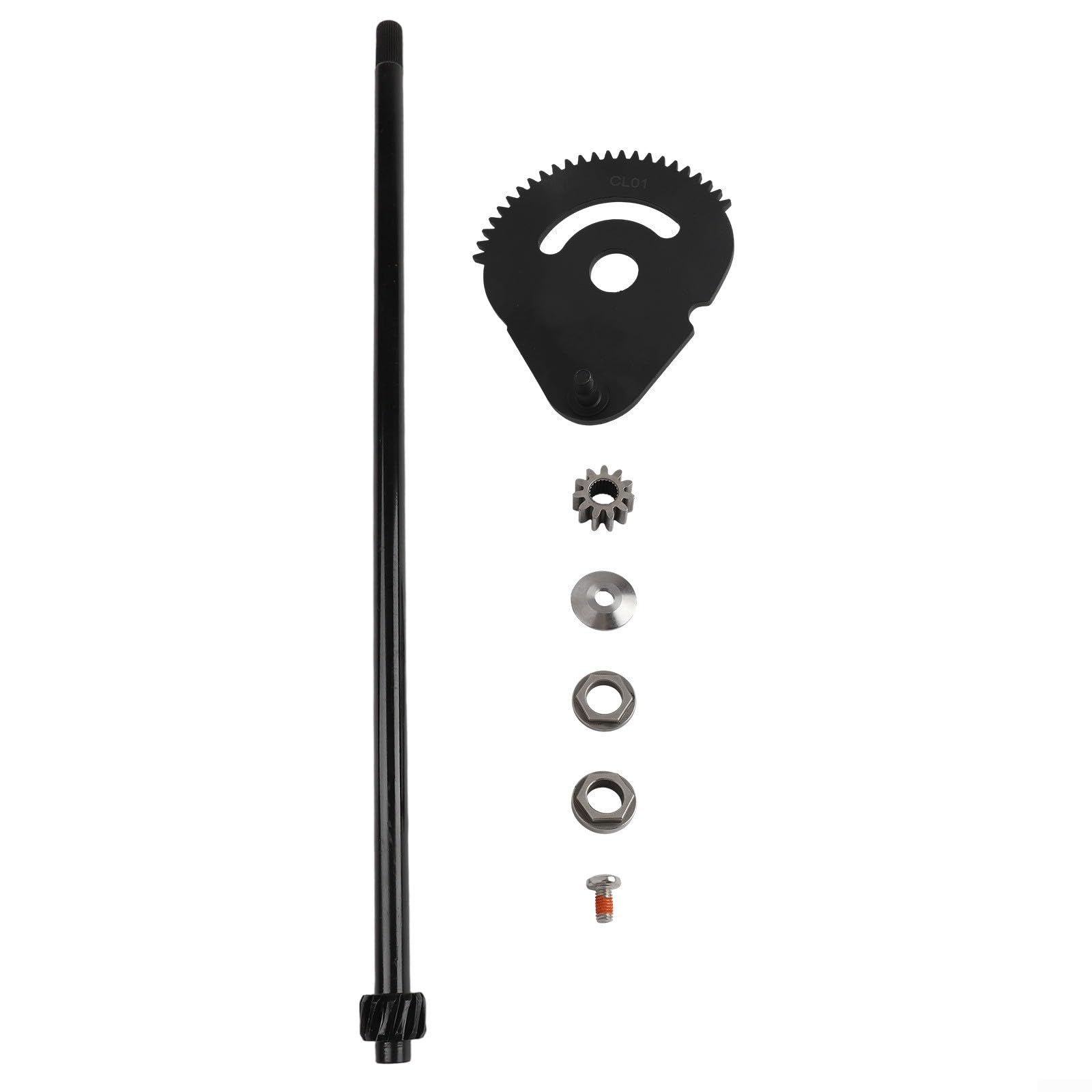 Kit de ejes de dirección y engranaje de dirección 738-0919B con casquillos 941-0656A para Craftsman y para cortacésped TROY, repuesto directo para una fácil instalación