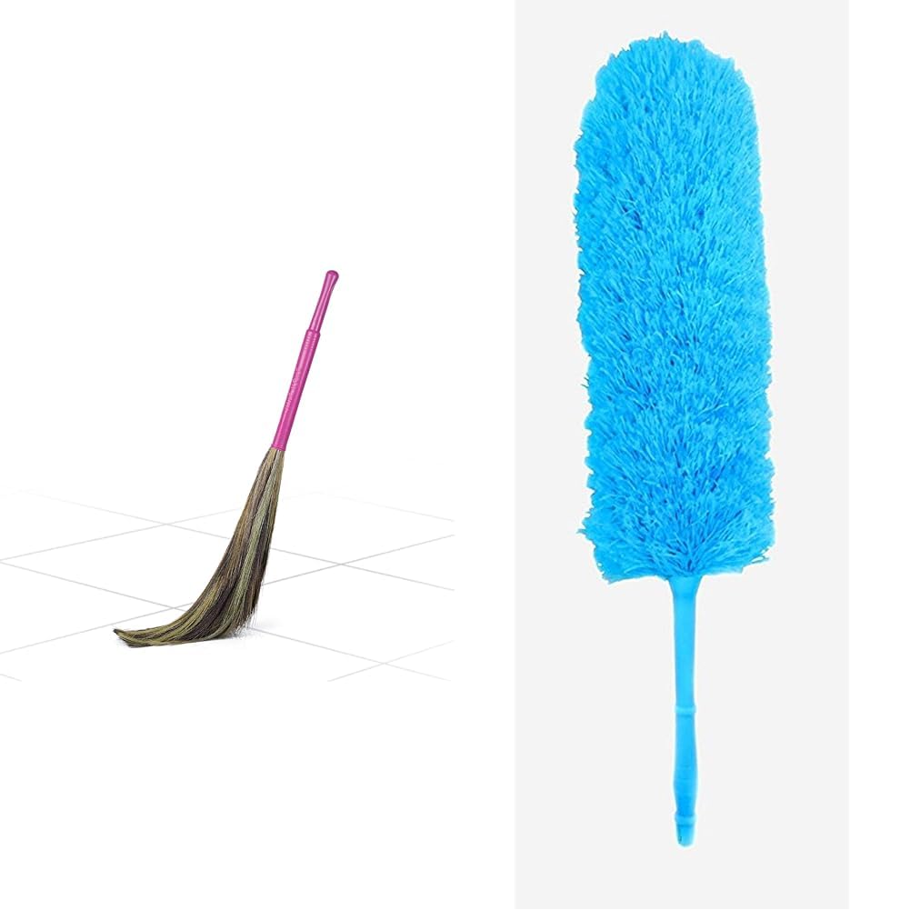 King Kong Grass Floor Broom - Pack of 1, Pink