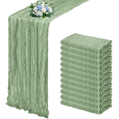 RealBox 12 Pack Sage Green Cheesecloth...