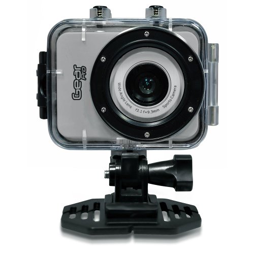 Image of Sound Around Gear Pro HD 1080P Action Camera Hi-Res Digital Camera /Camcorder with Full HD Video, 12.0 Mega Pixel Camera & 2.4'' Touch Screen (Silver)