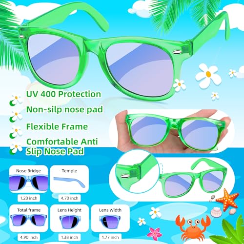 Kids Sunglasses Bulk, Neon Sunglasses for Gilrs Boys for Summer Pool Beach Party Favors Birthday Gifts Goody Bag Fillers2