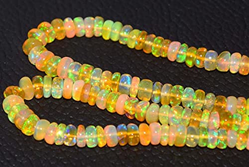 Opalé Éthiopienne naturelle AAA perles rondelles lisses LKBEADS de haute joaillerie