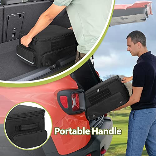 image for GOBUROS Golf Trunk Organizer Storage with Separate Compartment for 2 P