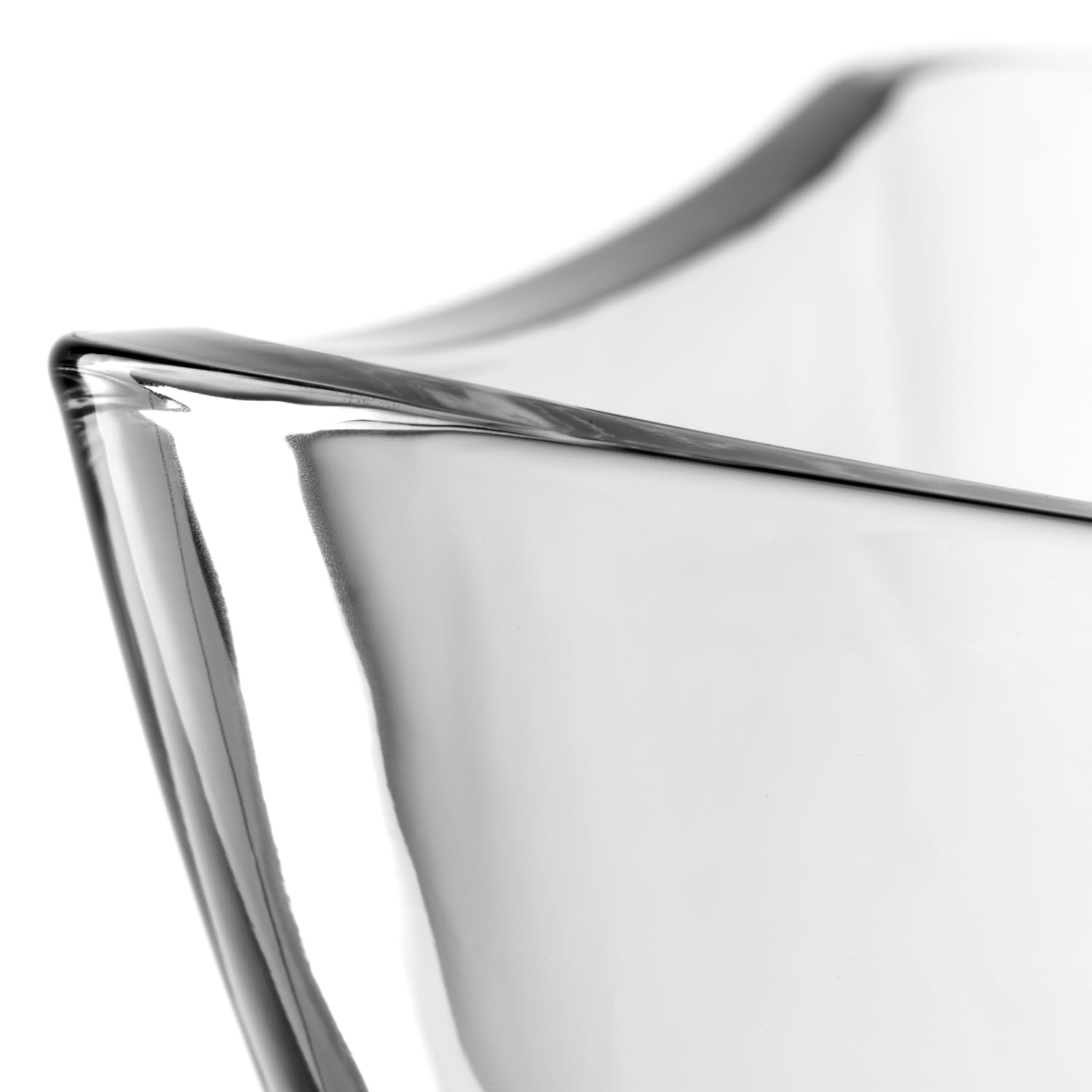 LEONARDO HOME Piazza 024409 Bol de service, en verre, passe au lave-vaisselle, saladier moderne, bol fonctionnel, hauteur 12 cm, transparent