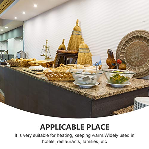 Aquecedor de bule de chá da Hemoton, forno de aquecimento de vela de chá único, aquecedor de pratos