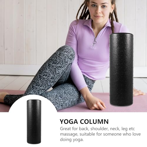 Rodillo de espuma EPP sólido Beaupretty para yoga y masaje, 15x45 cm, para masaje profundo de tejidos, ejercicios para adelgazar piernas y herramienta de fisioterapia miniatura 6