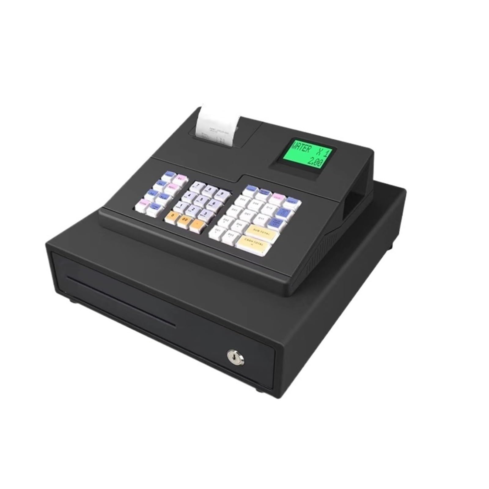 ECR600 Registratore Di Cassa Elettronico Nero, Attrezzatura Da Banco