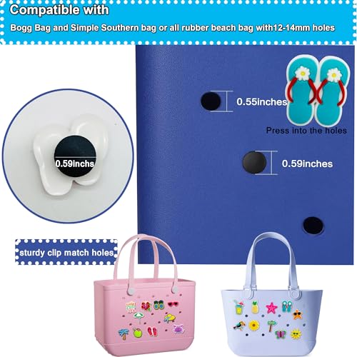 20PCS Beach Charms for Bogg Bag, Hawaii Accessories With Sturdy Clips for Totes, Rubber Bag Accessories, Decoration Charms for Girls Women3