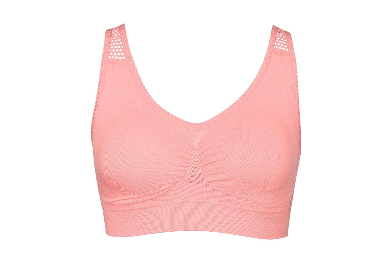 Hans Sports Bra (38, Pink)