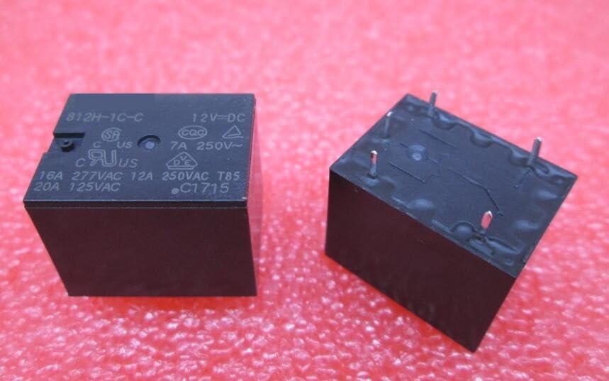 Relay 812H-1C-C-12VDC 812H-1C-C-12V 812H-1C-C 12VDC 812H1CC 12V 12VDC DC12V DIP5 NWPNLXEA(Taglia unica)