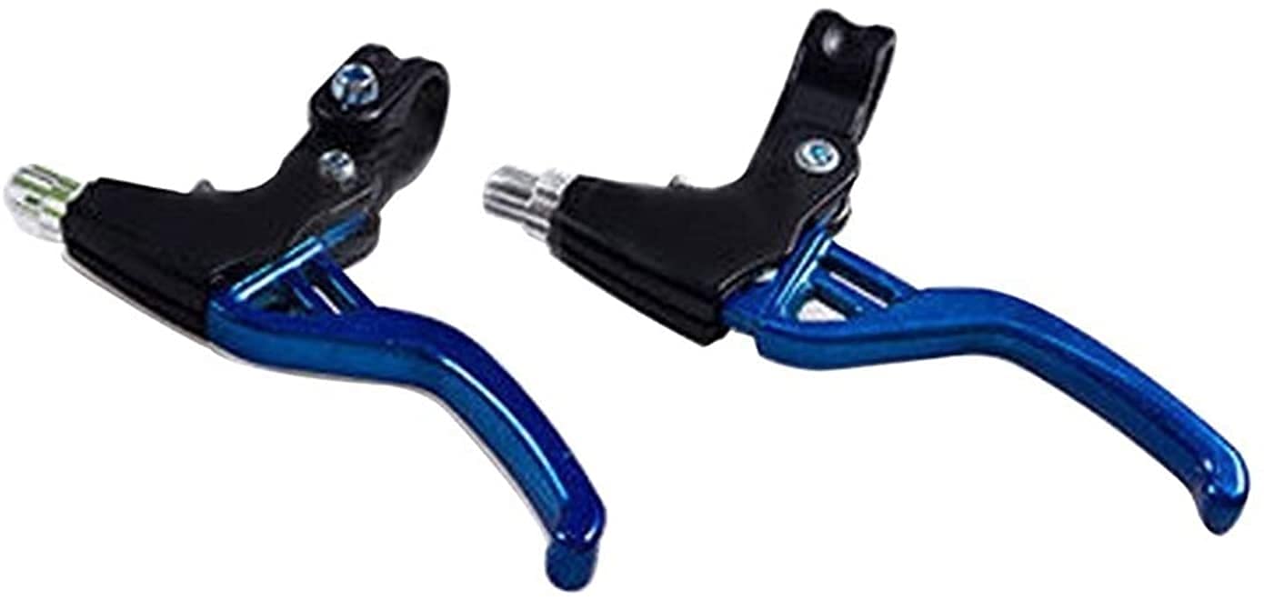 BATLAM Maniglia del Freno della Bicicletta 2- Bicicletta Leggera in Alluminio MTB in Bici Leve Freno Ciclismo 4 Colori Leve Freno Bicicletta (Color : Silver) (Rosso)