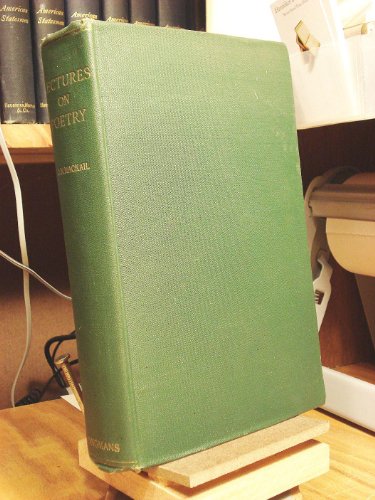 Lectures on Poetry B004QLGDKU Book Cover