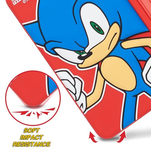 Image of Sonic Kids iPad Case - 10.9 Inch Case for iPad 10th Generation (2022) & A16 11th Generation 11 inch (2025) - Tablet Cover with Stand, Shockproof Silicone Protector