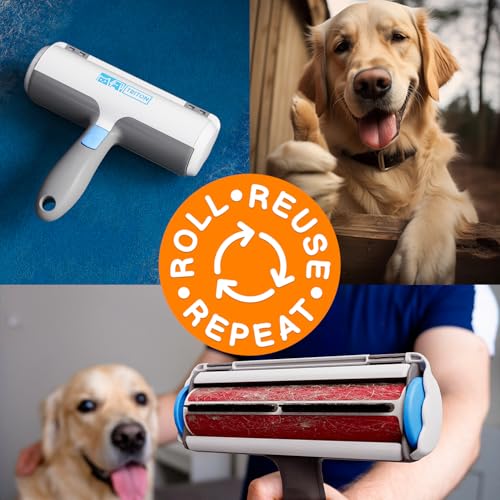 Triton-Pet-Hair-Remover-wFur-Trapping-Compartment-Easy-to-Use-Pet-Hair-Removal-Tool-Cat-Dog-Hair-Remover-for-Couch-Furniture-Clothes-Bedding-Car-Reusable-Lint-Roller Triton Pet Hair Remover wFur Trapping Compartment Easy to Use Pet Hair Removal Tool Cat Dog Hair Remover for Couch Furniture Clothes Bedding Car Reusable Lint Roller