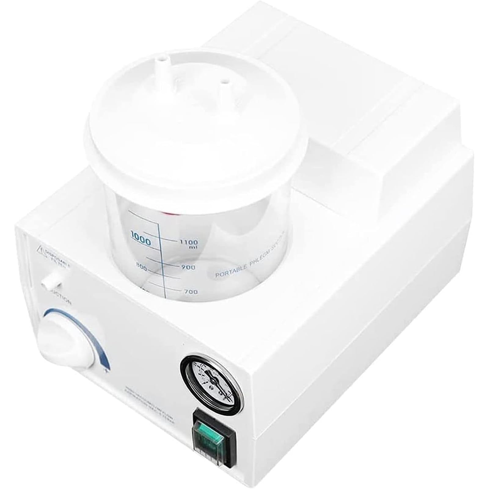 Aspirador de sobremesa para secreción de moco en el hogar | Unidad de succión portátil, succionador de flema Oral, Aspirador médico de 11 l/min, Dispositivo de succión de Saliva