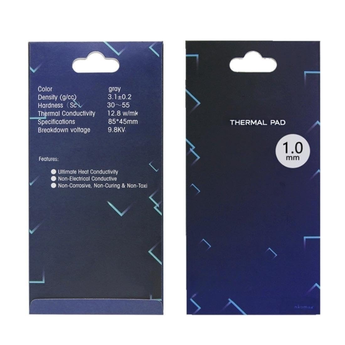 Thermalright Thermal Pad 12.8 W/mK, 85x45x1mm, Non Conductive Heat Resistance, Extreme Odyssey Silicone Thermal Pads for PC Laptop Heatsink/GPU/CPU/LED Cooler (1mm)