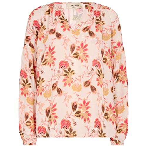 Mos Mosh Damen Bluse Tjana Fleur Blouse Silver pink - XL