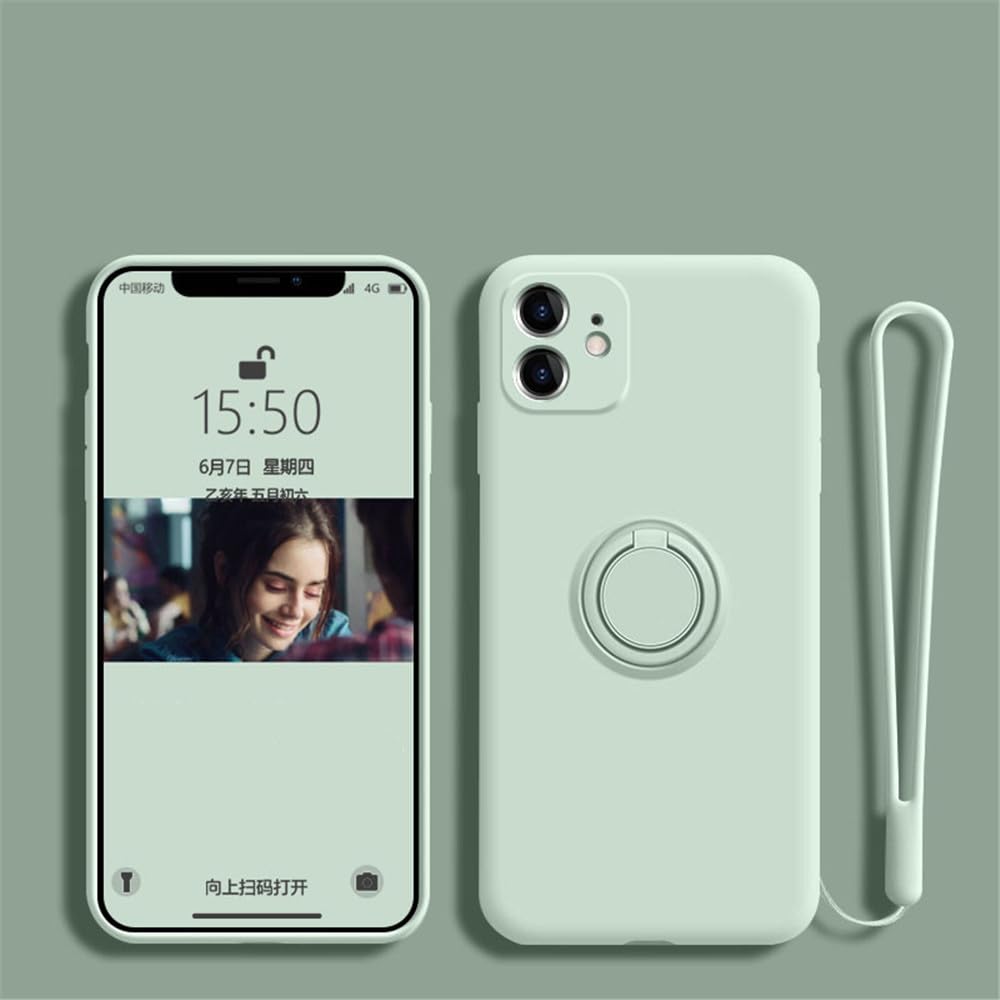 Coque silicone liquide iPhone 14 Pro Max cyan magnétique antichoc - 8