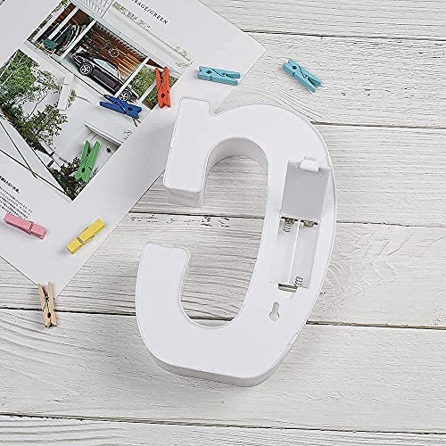 Image of Marquee C Alphabet LED Light Lamp | Warm White Night Light | Wall Hanging Decorative Letter for Home, Bedroom, Birthday, Wedding, Party Decor