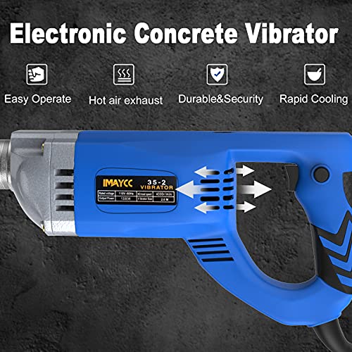 IMAYCC Betonrüttler 1300W 220V 4300 U/min, 2m Schlauchlänge aus Kupfer Betonwerkzeuge - Image 5