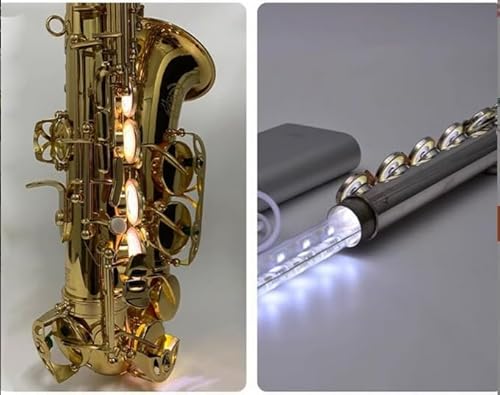 image for TUOREN Saxophone Leak Light Double-Sided Flute Leak Led Light 50.7cm S