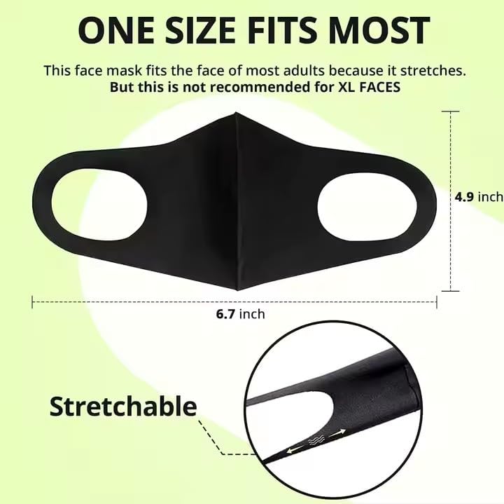 Image of Multicolor Face Mask, Dust Mask, Sun UV Protection: Washable, Reusable, Breathable Multicolor Polyester Cotton Face Masks for Outdoor Activities, Unisex