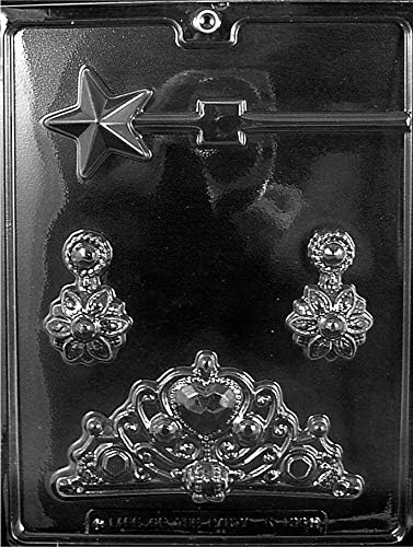 Vista 2 de Kit de moldes de chocolate, moldes de yeso de chocolate, corona de orejas, varita, moldes de plástico de 8 x 10 14 pies.