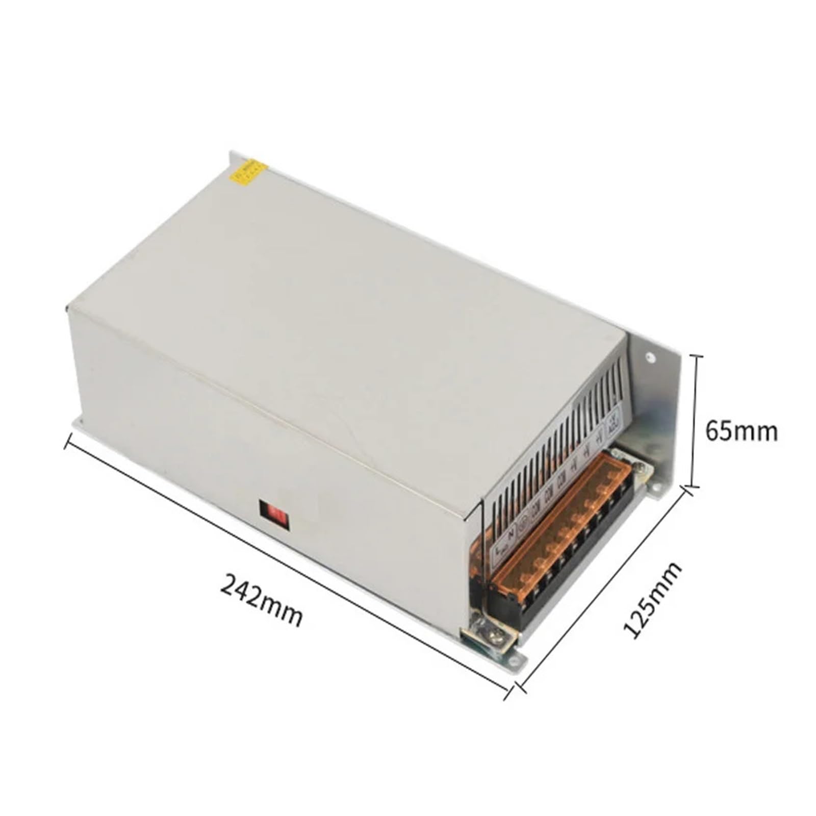1 pz 12V 24V 36V 48V 5V DC Alimentatore 1A 2A 3A 5A 10A 110V AC 220V a 12Volt 48V 36V 10W 200W 300W 400W 500W Alimentatore(48V2.5A 120W)