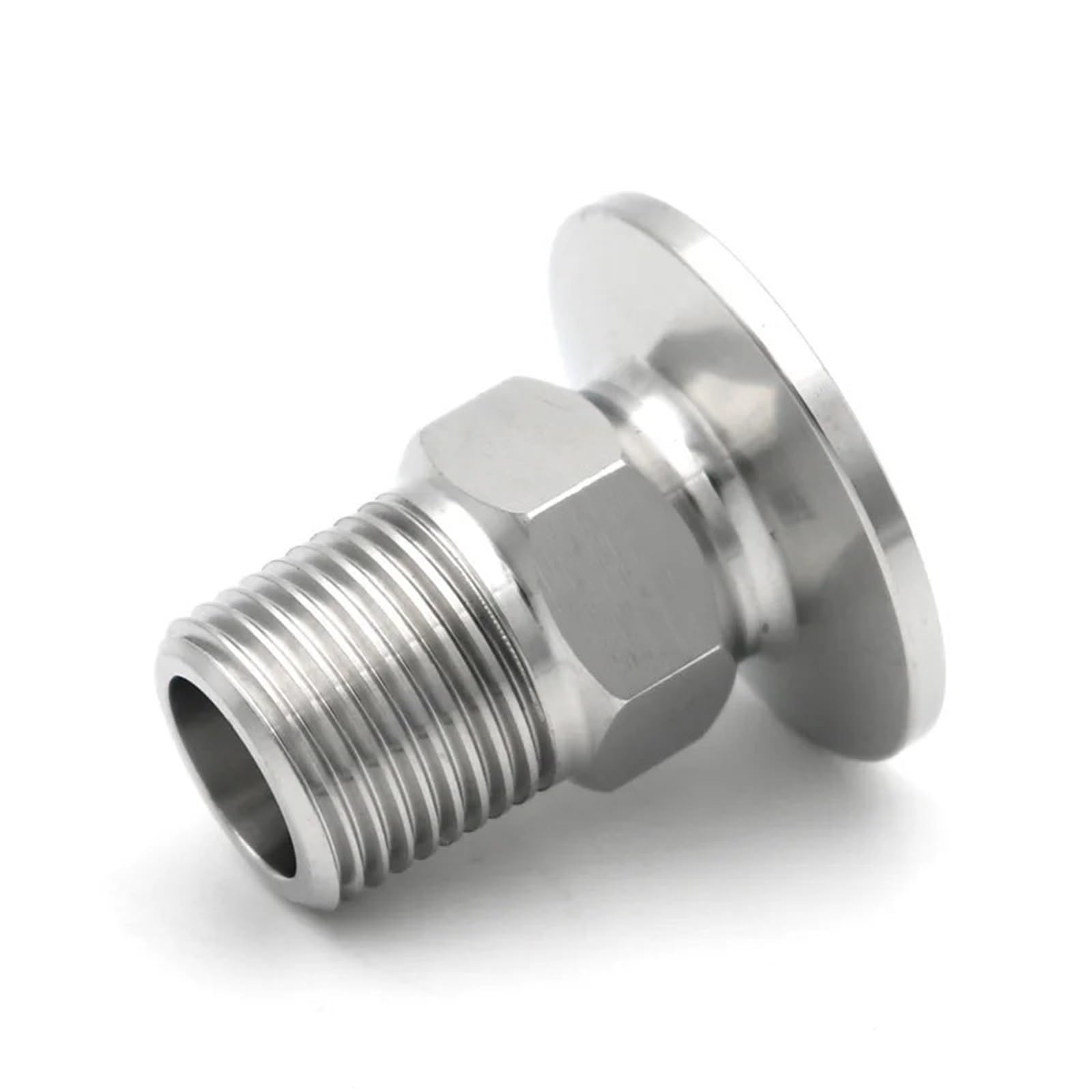 1 Uds brida de vacío KF16/KF25/KF40/KF50 304 accesorio de tubería sanitaria de acero inoxidable PT macho hembra 1/8 "1/4" 1/2 "3/4" 3/8 "1" 1-1/2"(Female,KF50_1/2")