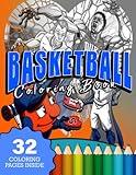 Basketball Coloring Book: The Greatest NBA All-star Players Of All Time Gift For Fan