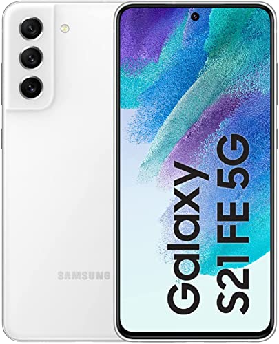 Samsung Galaxy S21 FE 5G, Android Smartphone, 6,4 Zoll Dynamic AMOLED Display, 4.500 mAh Akku, 256 GB/8 GB RAM, Handy in White inkl. 36 Monate Herstellergarantie [Exklusiv bei Amazon]